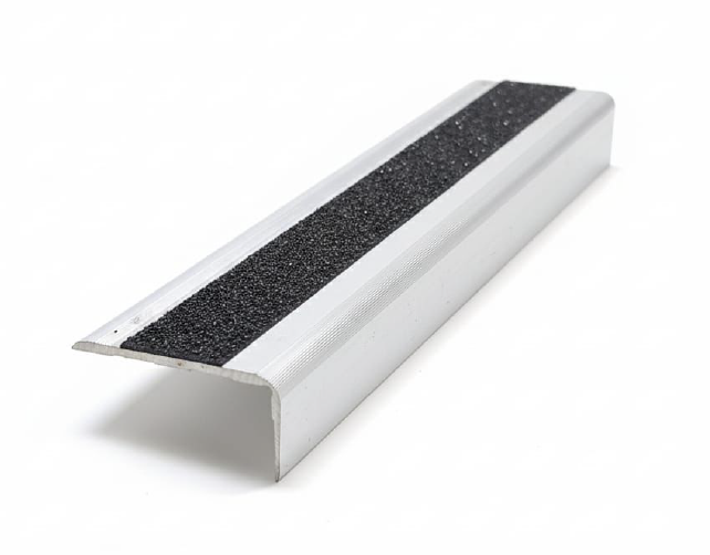 Aluminum Step Edging Strong Carborundum - Black Color