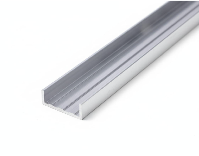 Aluminum U Channel ( Anodized ) - No Glue No Nail Required Just Push & Fit