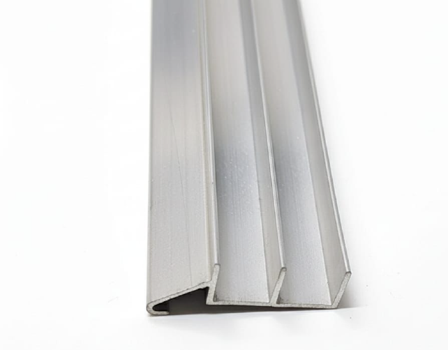 Aluminum Double Glass Channel Decor Type