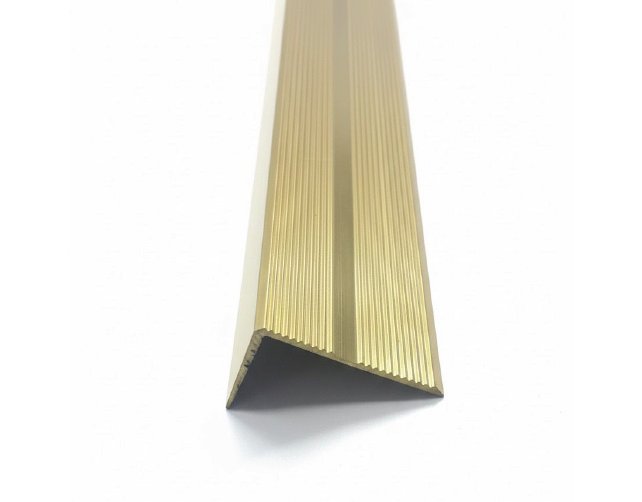 Aluminium Step Edging 42 X 22 Golden & Silver