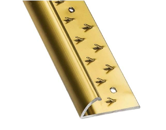 Aluminium  Carpet Profile Round Edge teeth type - Golden & Silver